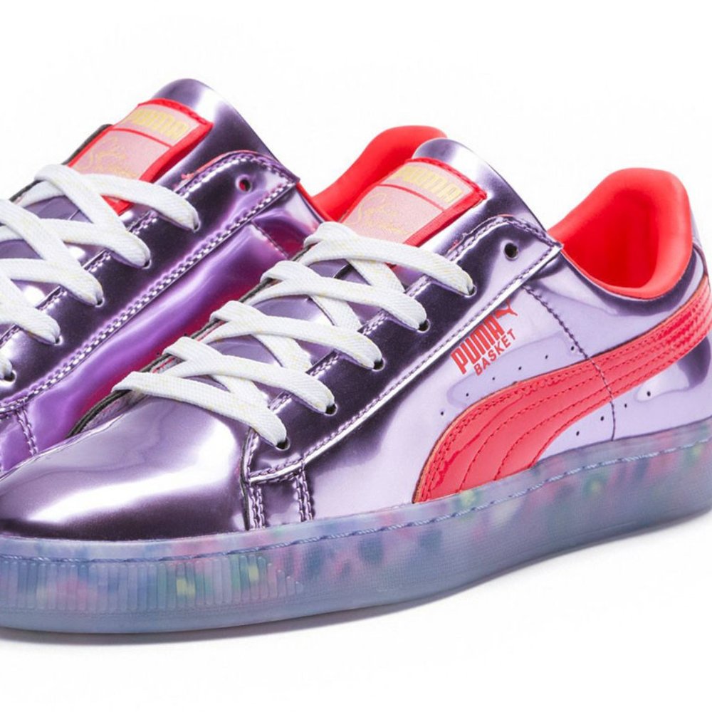 PUMA X SOPHIA WEBSTER BASKET SNEAKERS